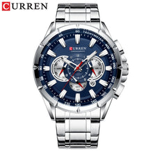 Load image into Gallery viewer, CURREN Chronograph Mens Quartz Watches Full Steel Business Watch Luminous Pointers Calendar Waterproof Sport Wristwatch Clock