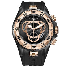 Load image into Gallery viewer, Reef Tiger/RT Top Brand Luxury Sport Watch for Men Rose Gold Blue Watch Rubber Strap Fashion Watches Reloj Hombre RGA303-2