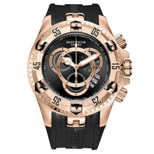 Load image into Gallery viewer, Reef Tiger/RT Top Brand Luxury Sport Watch for Men Rose Gold Blue Watch Rubber Strap Fashion Watches Reloj Hombre RGA303-2