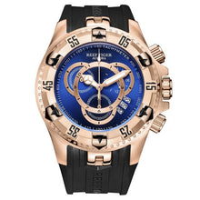 Load image into Gallery viewer, Reef Tiger/RT Top Brand Luxury Sport Watch for Men Rose Gold Blue Watch Rubber Strap Fashion Watches Reloj Hombre RGA303-2
