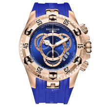 Load image into Gallery viewer, Reef Tiger/RT Top Brand Luxury Sport Watch for Men Rose Gold Blue Watch Rubber Strap Fashion Watches Reloj Hombre RGA303-2