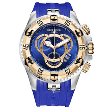 Load image into Gallery viewer, Reef Tiger/RT Top Brand Luxury Sport Watch for Men Rose Gold Blue Watch Rubber Strap Fashion Watches Reloj Hombre RGA303-2