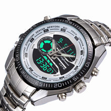 Load image into Gallery viewer, Shifenmei Mens Watches Top Brand Luxury Quartz Dual Display Sports Military Digital Watch Men Fashion Waterproof Watch 1121