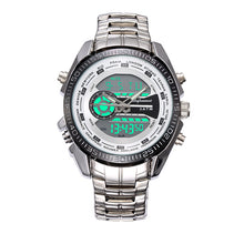 Load image into Gallery viewer, Shifenmei Mens Watches Top Brand Luxury Quartz Dual Display Sports Military Digital Watch Men Fashion Waterproof Watch 1121