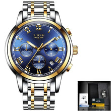 Load image into Gallery viewer, Watches Mens 2019 LIGE Top Brand Luxury Green Fashion Chronograph Male Sport Waterproof All Steel Quartz Clock Relogio Masculino
