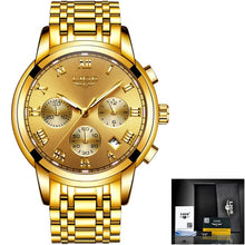 Load image into Gallery viewer, Watches Mens 2019 LIGE Top Brand Luxury Green Fashion Chronograph Male Sport Waterproof All Steel Quartz Clock Relogio Masculino