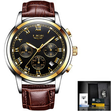 Load image into Gallery viewer, Watches Mens 2019 LIGE Top Brand Luxury Green Fashion Chronograph Male Sport Waterproof All Steel Quartz Clock Relogio Masculino