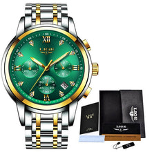Load image into Gallery viewer, LIGE Fashion Mens Watches Top Luxury Brand Military Sports Stainless Steel Waterproof Watch Men Chronograph Relogio Masculino
