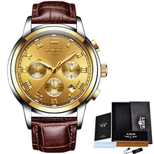 Load image into Gallery viewer, LIGE Fashion Mens Watches Top Luxury Brand Military Sports Stainless Steel Waterproof Watch Men Chronograph Relogio Masculino