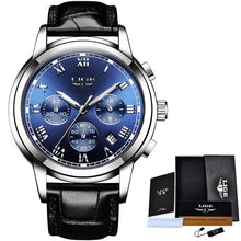 Load image into Gallery viewer, LIGE Fashion Mens Watches Top Luxury Brand Military Sports Stainless Steel Waterproof Watch Men Chronograph Relogio Masculino