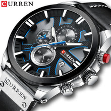 Load image into Gallery viewer, CURREN Watch Chronograph Sport Mens Watches Quartz Clock Leather Male Wristwatch Relogio Masculino Fashion Gift for Men