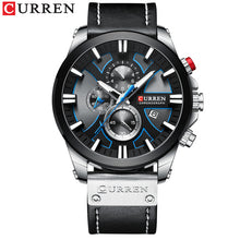 Load image into Gallery viewer, CURREN Watch Chronograph Sport Mens Watches Quartz Clock Leather Male Wristwatch Relogio Masculino Fashion Gift for Men