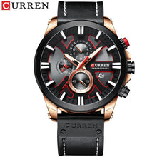 Load image into Gallery viewer, CURREN Watch Chronograph Sport Mens Watches Quartz Clock Leather Male Wristwatch Relogio Masculino Fashion Gift for Men