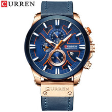 Load image into Gallery viewer, CURREN Watch Chronograph Sport Mens Watches Quartz Clock Leather Male Wristwatch Relogio Masculino Fashion Gift for Men