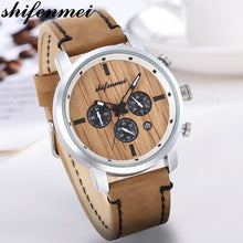 Load image into Gallery viewer, Shifenmei Mens Watches Top Brand Luxury Chronograph Men Watch Leather Luxury Waterproof Sport Watch Men Clock Man Wristwatch